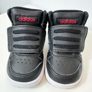 Adidas Boys Black Hoops Mid 2.0 Sneakers H01064 Toddler Size 5K